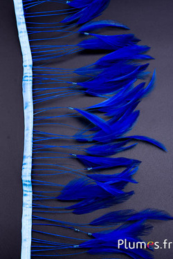 Guirlande coq filant - avec perles - bleu-turquoise
